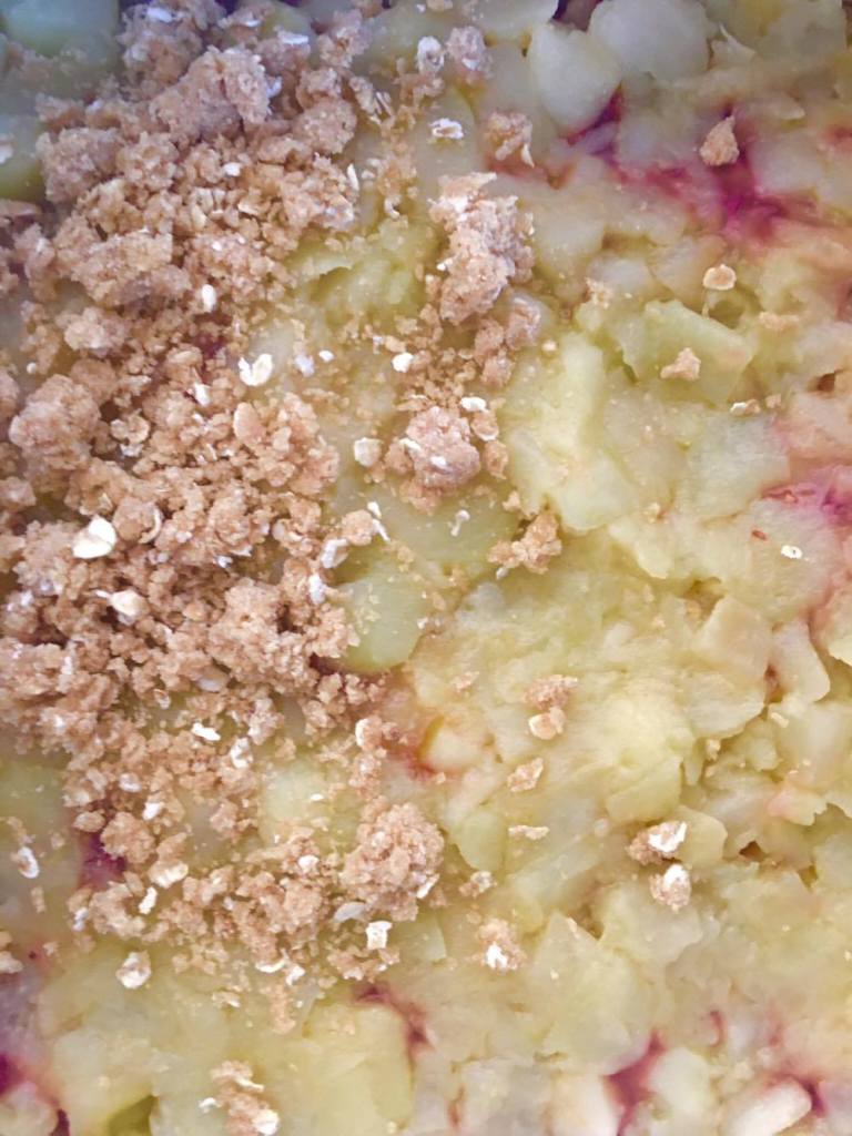 Apple + Raspberry bars